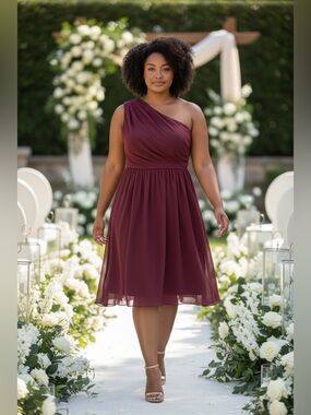 David’s One Shoulder Dress